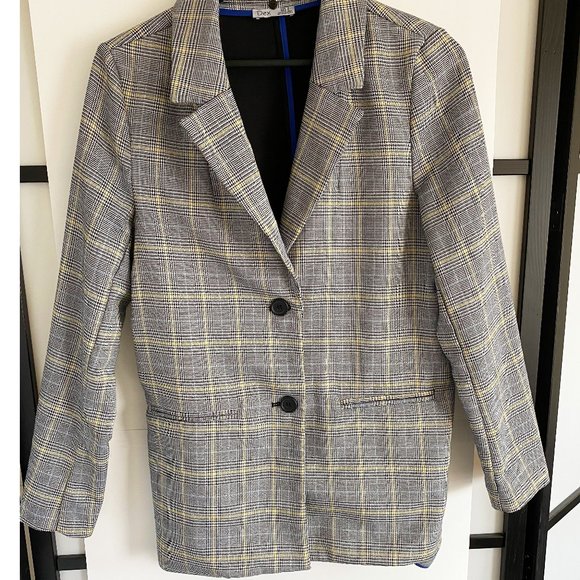 DEX -BLAZER/JACKET - US SIZE SMALL - GREY,BLUE,YELLOW Color mix - Picture 1 of 11